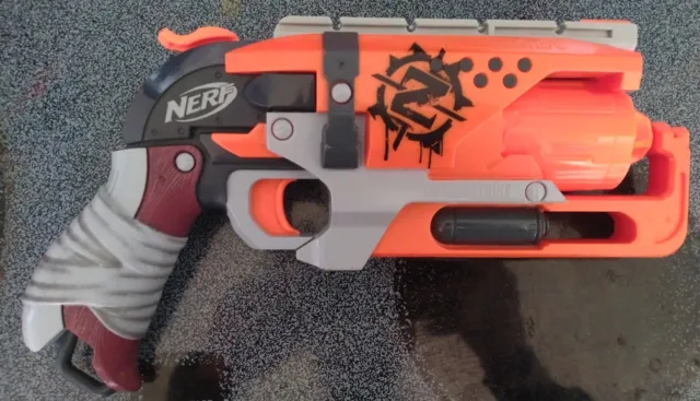 Nerf Zombie Strike HammerShot Blaster Dart Gun Revolver Tested Works