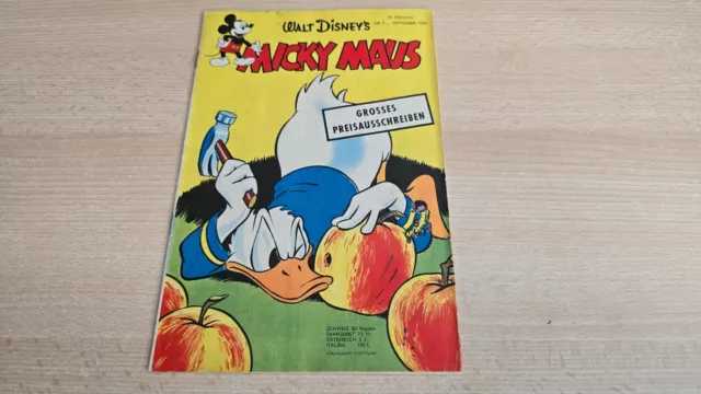 Micky Maus Heft 9/1955.  Gut Erhaltenes Original-Exemplar Im  Zustand 1-2