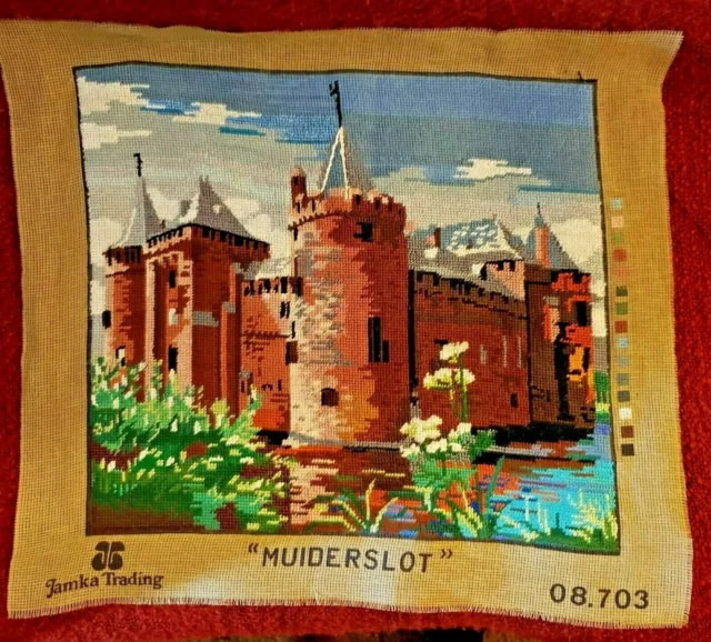 Tapiz de lona con aguja ranura muiders castillo Países Bajos comercio Tamka
