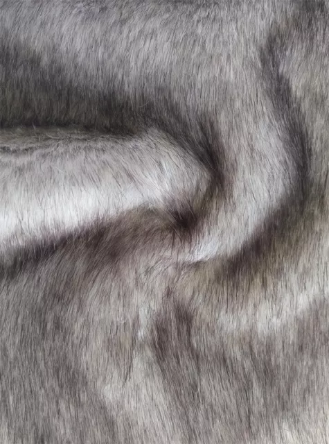 Super Luxury Faux Fur Fabric Material - WHITE C592