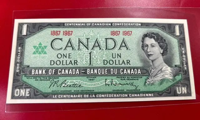 1967 Bank Von Canada Ein Dollar Nicht Zirkuliert