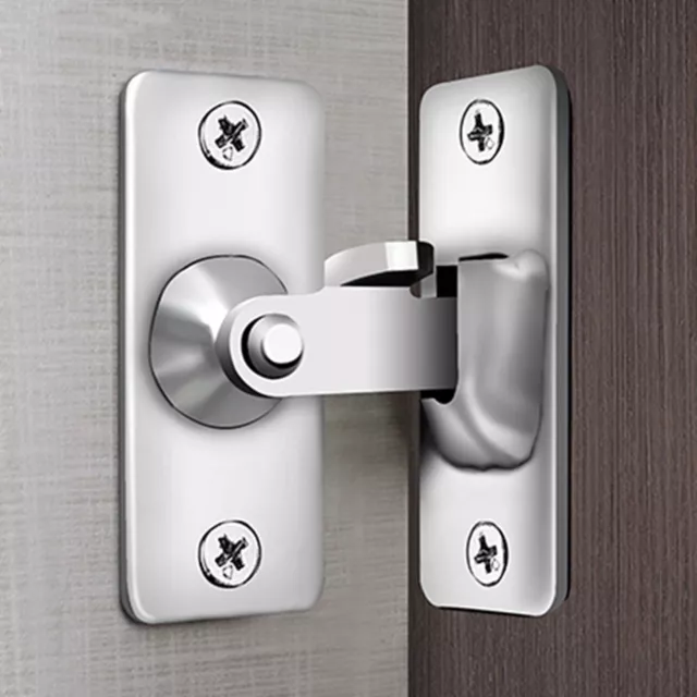 90 Degree Stainless Steel Door Latch Right Angle Sliding Bending Door Lock