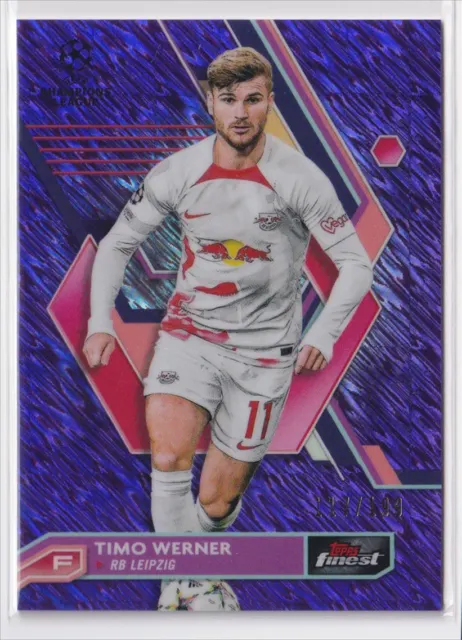 2023 Topps Finest UCL Timo Werner 117/199 RB Leipzig #127