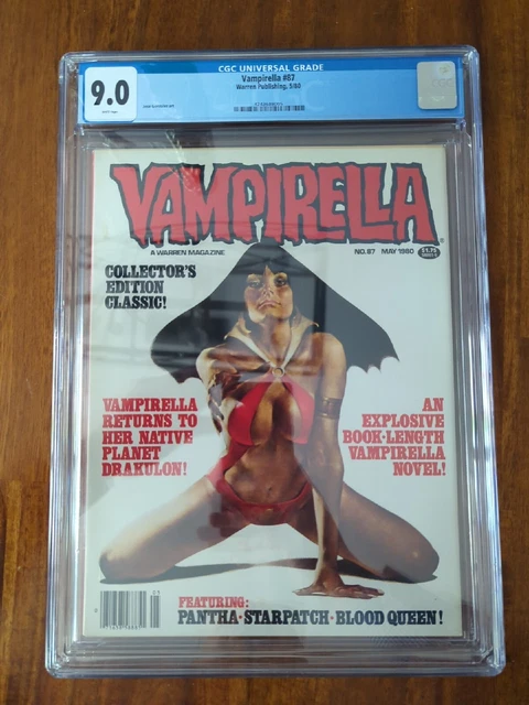 Vampirella CGC 9.0 #87 Warren Publishing 5/80 White Pages!!! Jose Gonzalez art