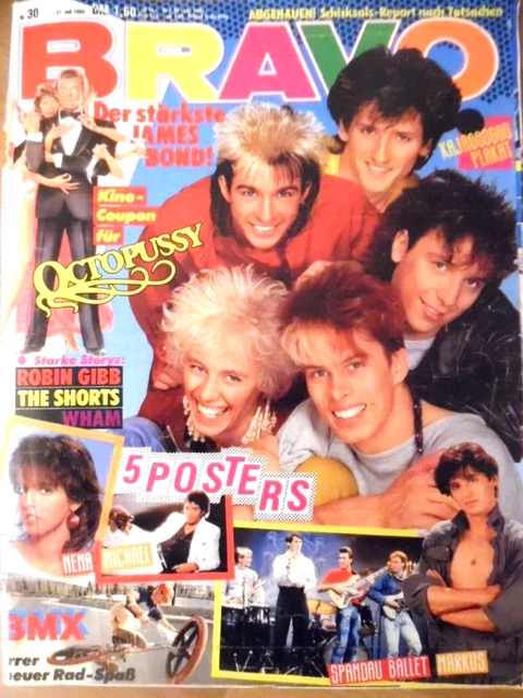 BRAVO 30 - 1983 D  Kajagoogoo Nena Rod Bond Wham David Bowie Markus Robin Gibb