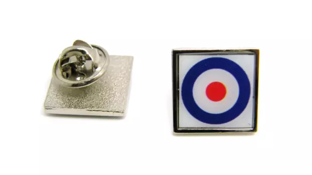 Mod Target RAF Symbol Badge Lapel Pin Gift Silver