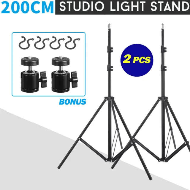 200CM Adjustable Light Stand Floor Tripod Holder For Photo Studio Video Light