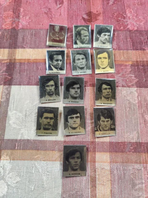 Football set of badges 13 pieces Dynamo Kyiv team football players (badge) USSR