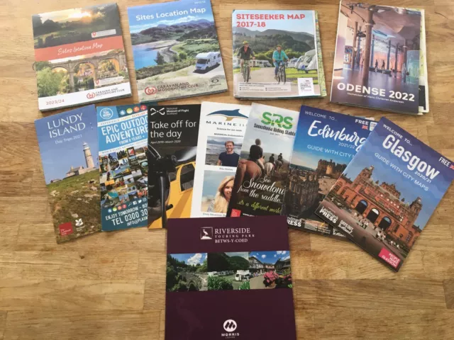 Job Lot Of Maps & Leaflets Place Of Interest Europe