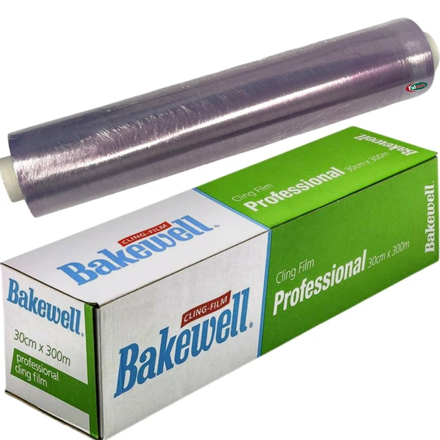 thumbnail image 2 of Venuscello PVC Clear Cling Film – 450mm X 300m – Catering & Kitchen Food Wrap 2 of 4