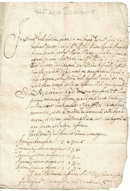 MILANO Zelo Surigone 1646 Agricoltura