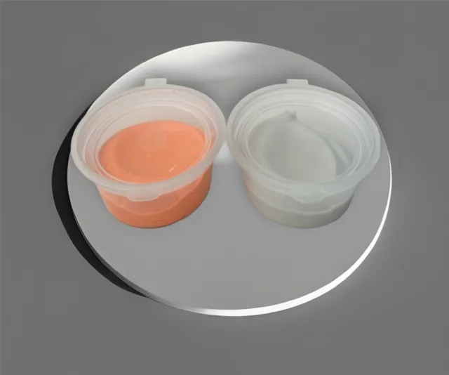 Dental Impression Putty | Silicone Material | coloured 30g White 30g