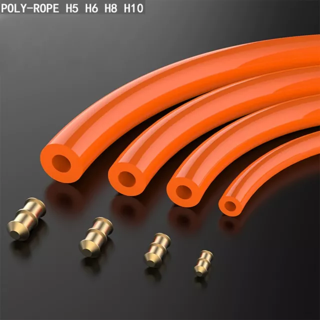 PU Round Hollow Belt Polyurethane Connectible Drive Belting OD 5mm 6mm 8mm 10mm