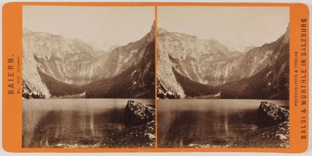 Obersee Deutschland Foto Baldi & Wurthle Salzburg Österreich Stereo c1868