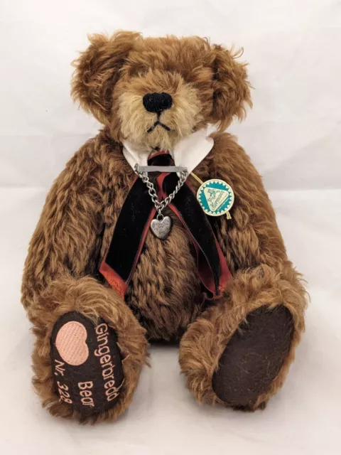 Hermann 12" Mohair Bear GINGERBREAD Limited Edition of 500