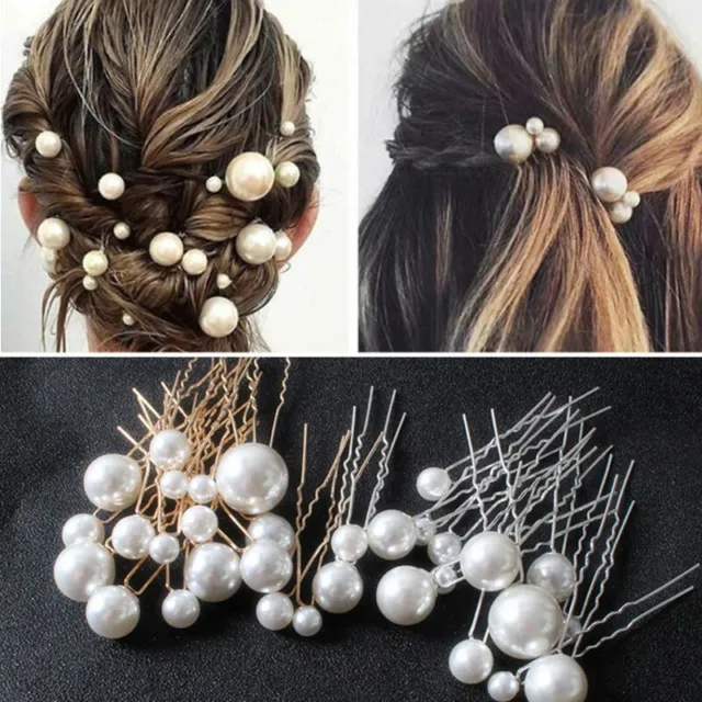 Forcine Per Capelli Con Fiore Da 20 Pezzi Per Copricapo Da Donna Perline Di A