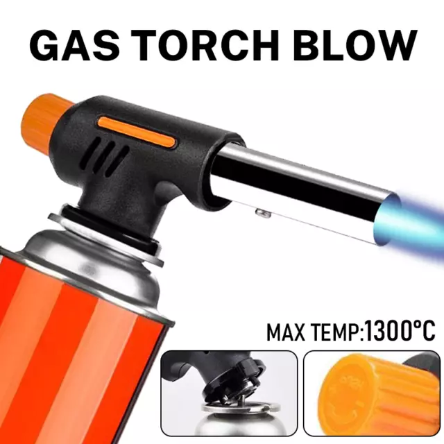 Butane Gas Torch Blow Torch Iron Welding Soldering Fire Lighter Frame Gun BBQ