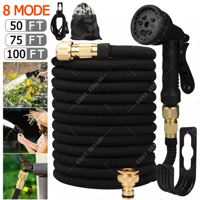 Heavy Duty Expandable Flexible Garden Expanding Hose Pipe With Spray Gun Water