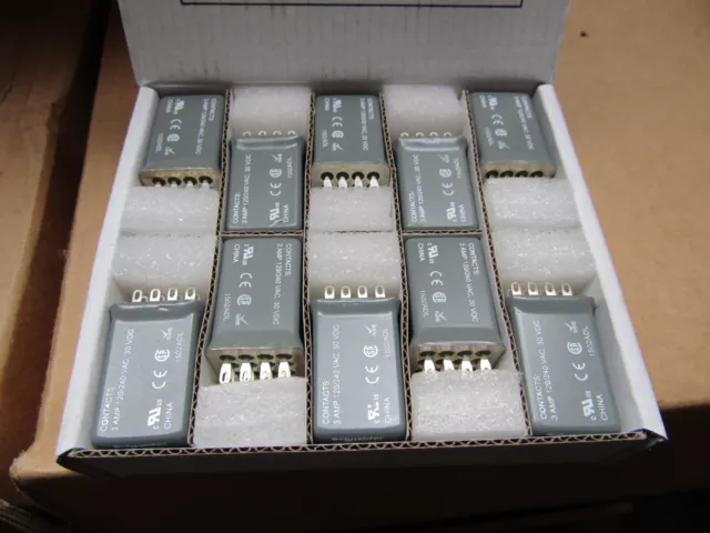 Box of 10 x Schneider 4PDT Plug In Non-Latching Relay, 6V dc Coil, 3A S1 8257490 2