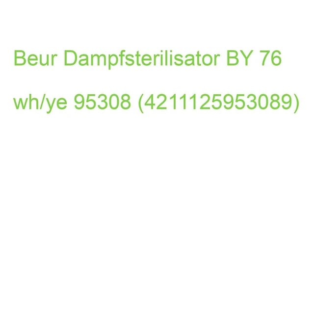 Digitale-Dampfsterilisator BY 76 (weiß/gelb) 95308 (4211125953089)