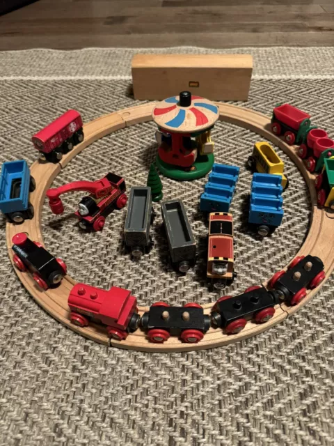 Lot Of Vintage Thomas and Brio Trains and Accessories