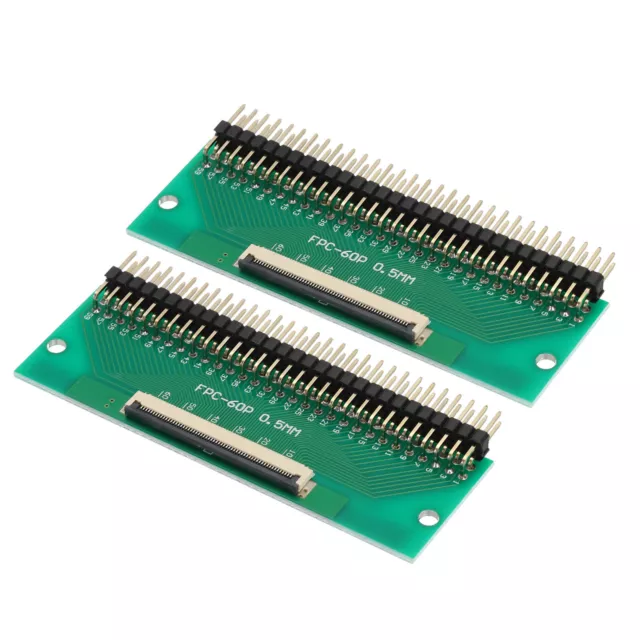 2 pz scheda connettore FFC FPC 60 pin doppia fila adattatore intestazione pin angolo retto