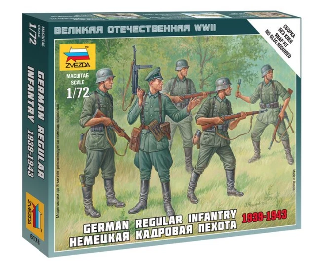 Soldatini Germania WWII Zvezda - Scala 1:72 Per Collezionisti