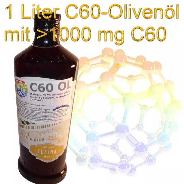 C60 Öl - Olivenöl in Originalflasche des Herstellers