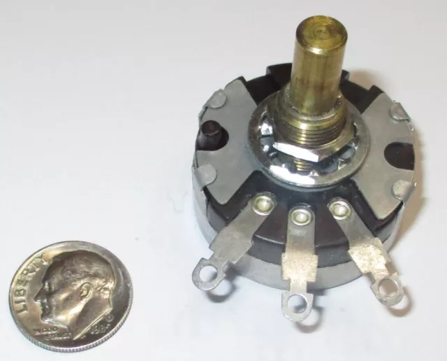 Irc 2K Ohm 2 Watt Ww  Potentiometer   1/2" Shaft  Nos