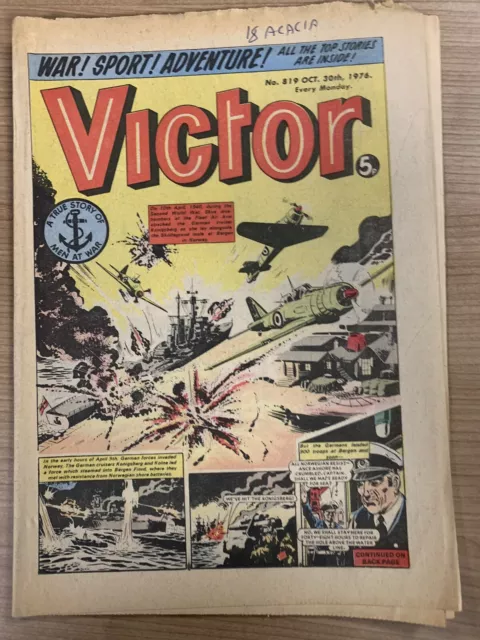 Victor comic No# 819 October 30th 1976 Good Condition