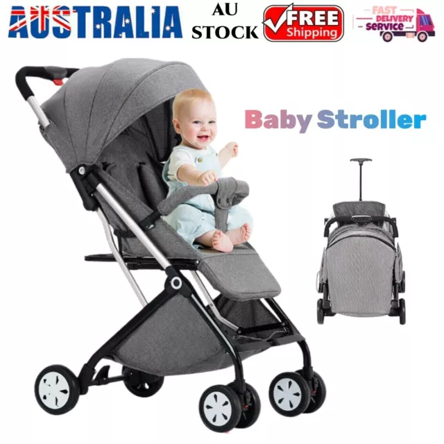 Baby Stroller Pram Infant Toddler Foldable Travel Carry Pushchair Lightweight AU