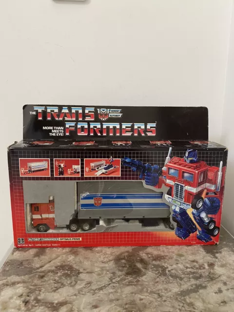 Transformers G1 Optimus Prime Made In France Ceji 1982 En Boîte 100% Complet !