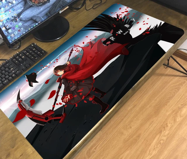 ANIME GIRL RWBY Ruby Rose Large Mouse Pad Mat PC Keyboard Mice Mat Game
