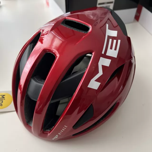 Met MIPS ultralite Rivalle red road cycling helmet small 52/56cm