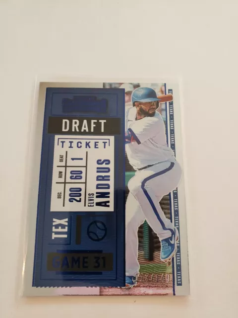 Elvis Andrus 2020 Contenders Draft Ticket Silver Foil Card #4    /149