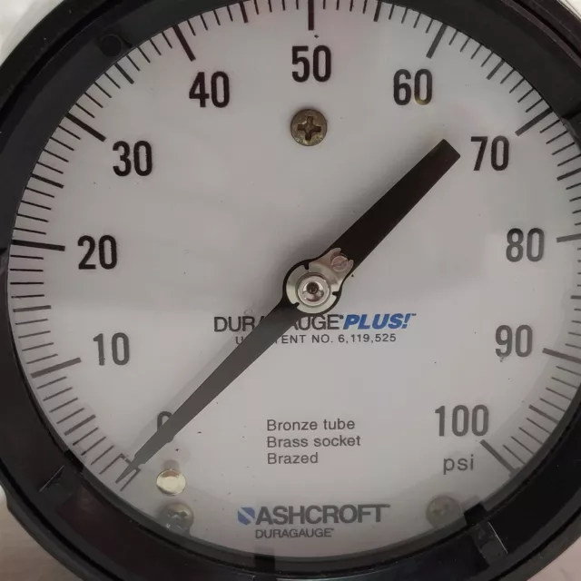 Ashcroft Duragauge Plus Pressure Gauge. Type 1279. Made in USA 2