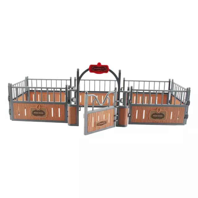 Horse Stable Model Horse Corral Fencing Accessories for DIY Scene Layout