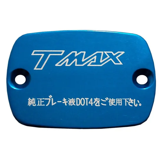 Couvre ( couvercle )  maitre cylindre Bleu Anodise YAMAHA TMAX 500 530 2001-2013