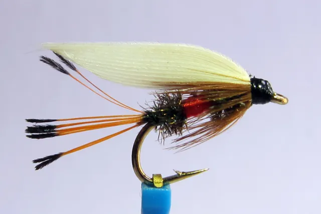 1x Mouche peche Noyee Royal Coachman H10/12 truite wet fly trout fishing mosca