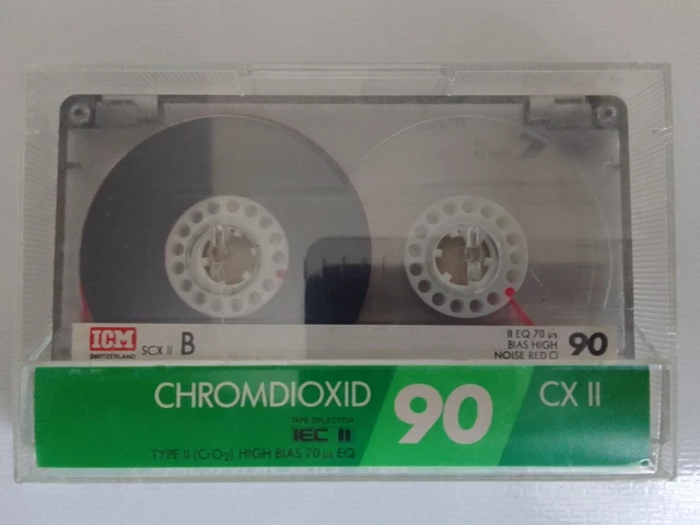 MAXELL XLII 90 PURE EPITAXIAL BLANK CHROME AUDIO CASSETTE TAPE (1986 ) NEW