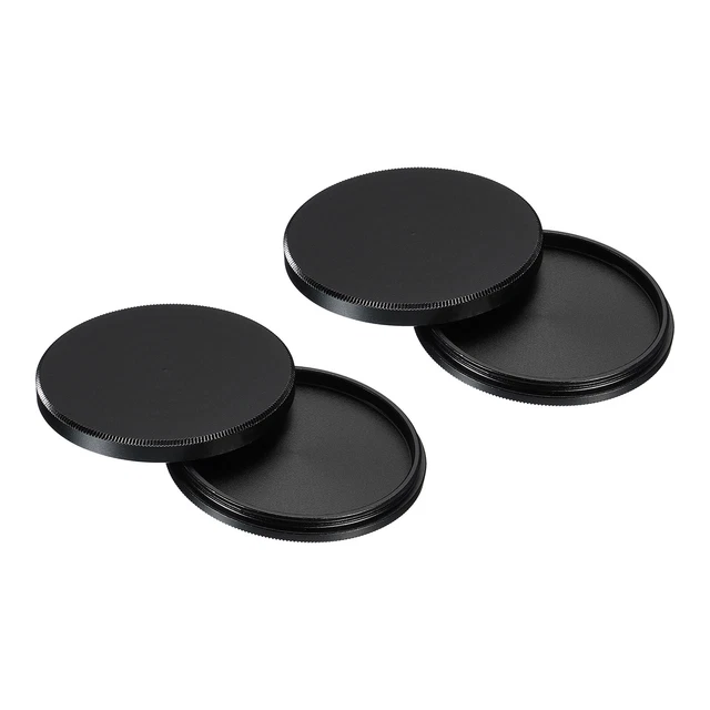 43 mm tapa de pila de filtro de lente 2 pila de filtro funda protectora negra