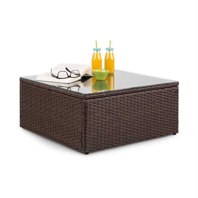 Blumfeldt Ricondizionato Tavolo Esterno Giardino Tavolino PoliRattan Arredamento Decoraz 
