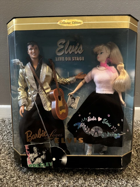 Vintage Elvis Live On Stage, Barbie Loves Elvis Gift Set Mattel 1997