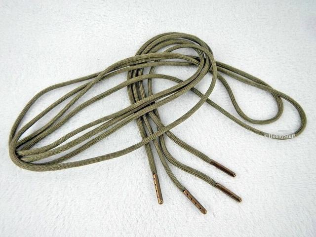 Paracord 550 Shoelace___KHAKI___2 Pair Boot Shoe Bullet Nose Aglets        id923