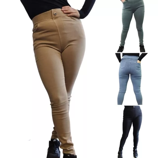 Leggins Donna Push Up Taglio Jeans Pantacollant Leggings  Aderenti In Cotone