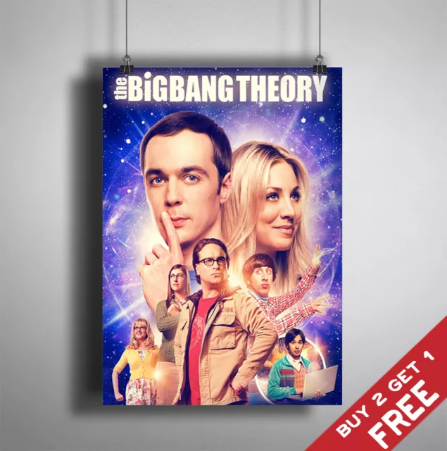 THE BIG BANG THEORY TV Series Comedy Poster A3 A4 Photo Art Print Home Wall Deco