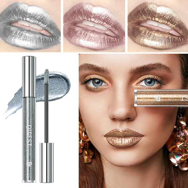 Lápiz labial líquido perla brillante brillo diamante esmalte soporte maquillaje
