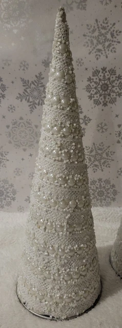 TK MAXX HOMESENSE Sparkly Fancy Christmas Tree New Xmas Lavish Pearls