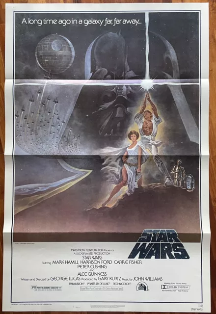 Star wars la guerre des étoiles Affiche Poster Original 77 Us One Sheet 1977