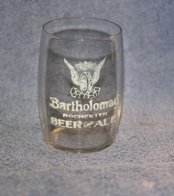 (C) Antique Pre-Prohibition Era Bartholomay Rochester Beer Glass